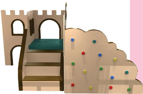 Gioco Per Interno Castello con Scivolo