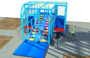 Playground Uso Interno Scivolo a Rulli
