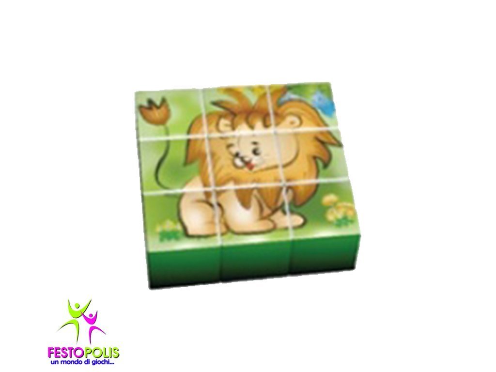 Gioco Per Interno Set 9 Cubi Giungla