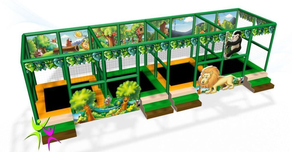 Tappeti Elastici Tappeto elastico 4 posti Festopolis FETE 012