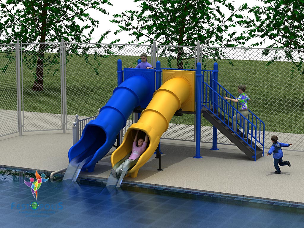 Doppio Scivolo Acquatico “Tunnel”