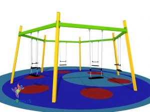 Altalena Bambini Da Esterno 6 posti