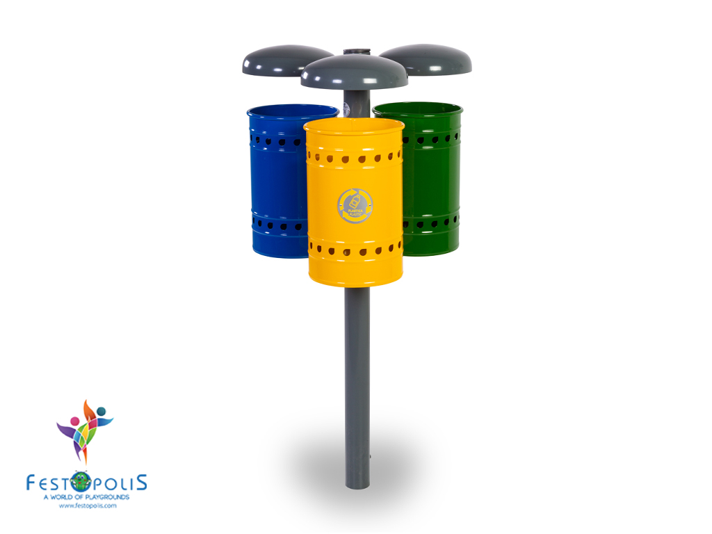 Cestino Tris Per Raccolta Differenziata