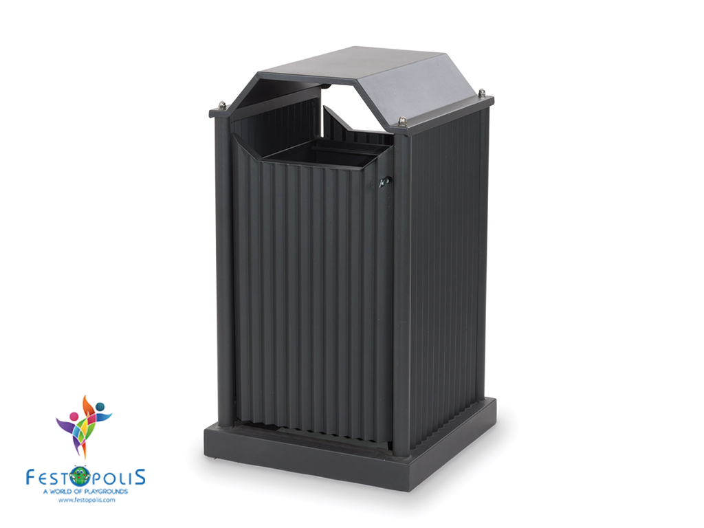 Cestone In Acciaio Raccolta Rifiuti Per Arredo Urbano