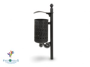 Cestino In Acciaio Colore Grigio