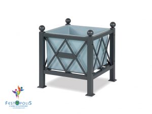 Fioriera Con Contenitore In Vetroresina