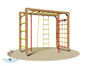 Gioco In Legno Per Esterno Arrampicata Multipla