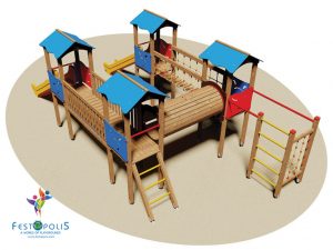 Gioco In Legno Per Esterno Villaggio