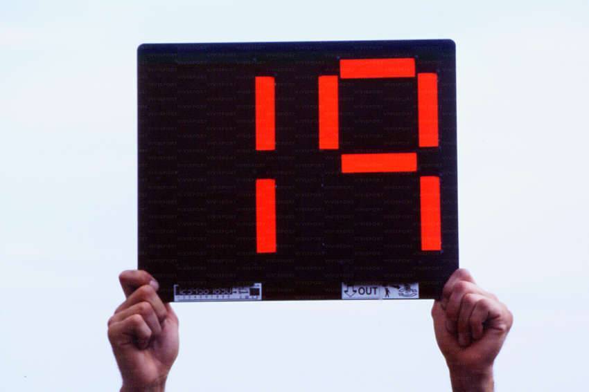 Segnalatore cambio giocatore