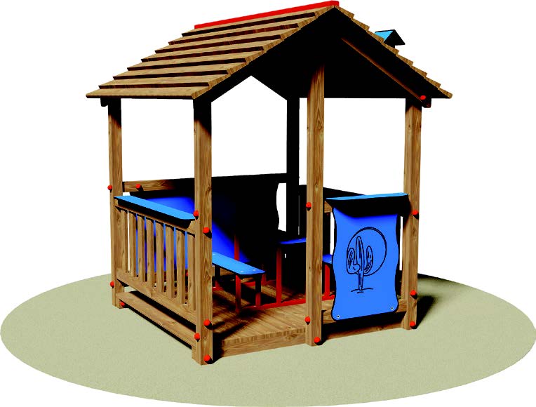 CASETTA INCLUSIVA IN LEGNO