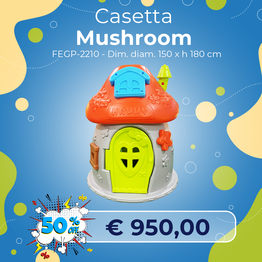 gioco per ludoteche in promozione casetta funghetto gioco per ludoteche in promozione casetta funghetto